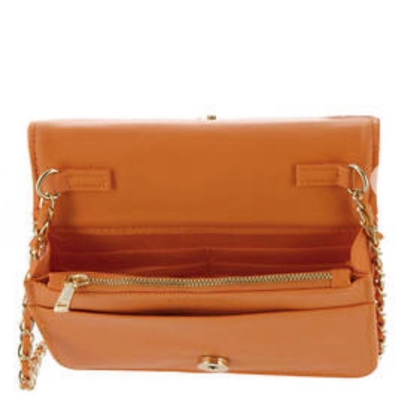 bebe Bags New Bebe Cassia Flap Crossbody Bag Amber Poshmark
